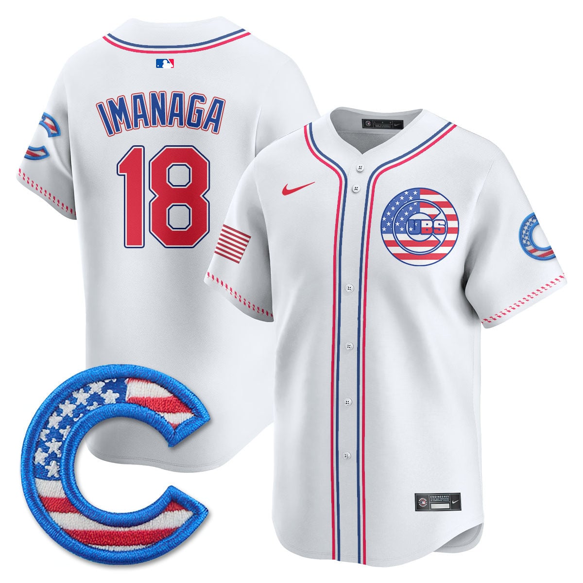 Men' Chicago Cubs 2025 Fourth of July Jersey - All Stitched