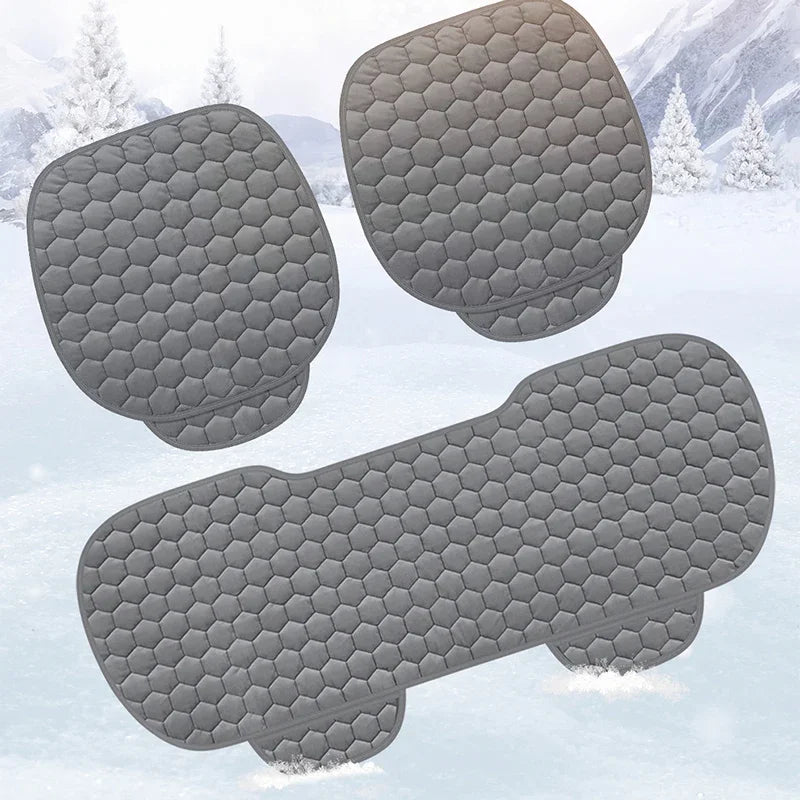 Winter Short-Pile Car Seat Cushion– Warm, Comfortable & Durable (Front / Rear Seat Cushion Available,Universal Seat Covers