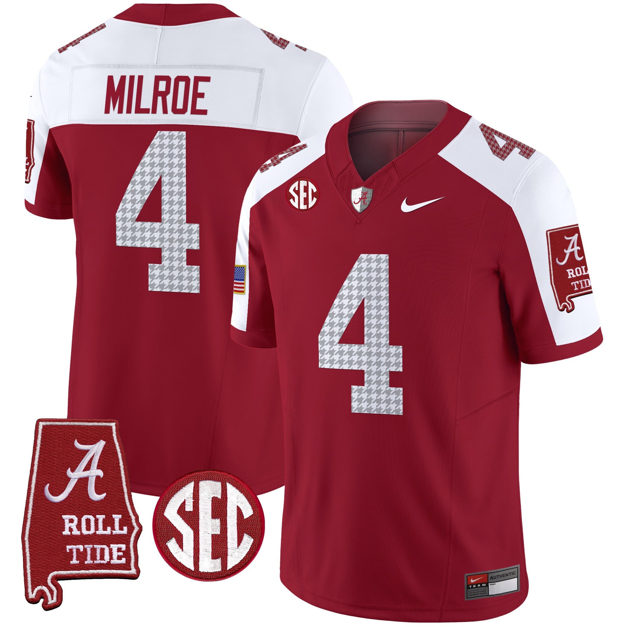 Men's Alabama Crimson Tide Pro Combat Vapor Limited Jersey - All Stitched