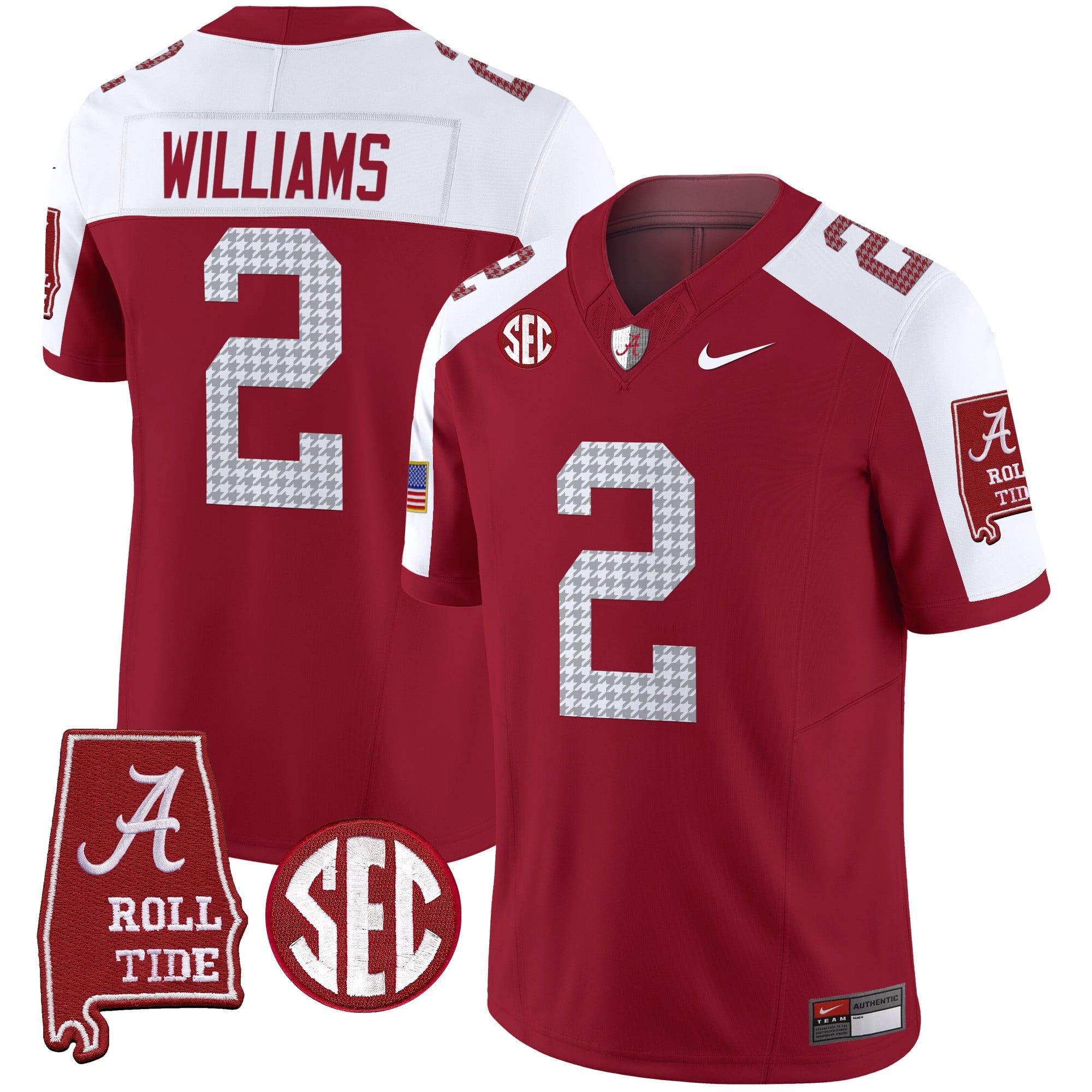 Men's Alabama Crimson Tide Pro Combat Vapor Limited Jersey - All Stitched