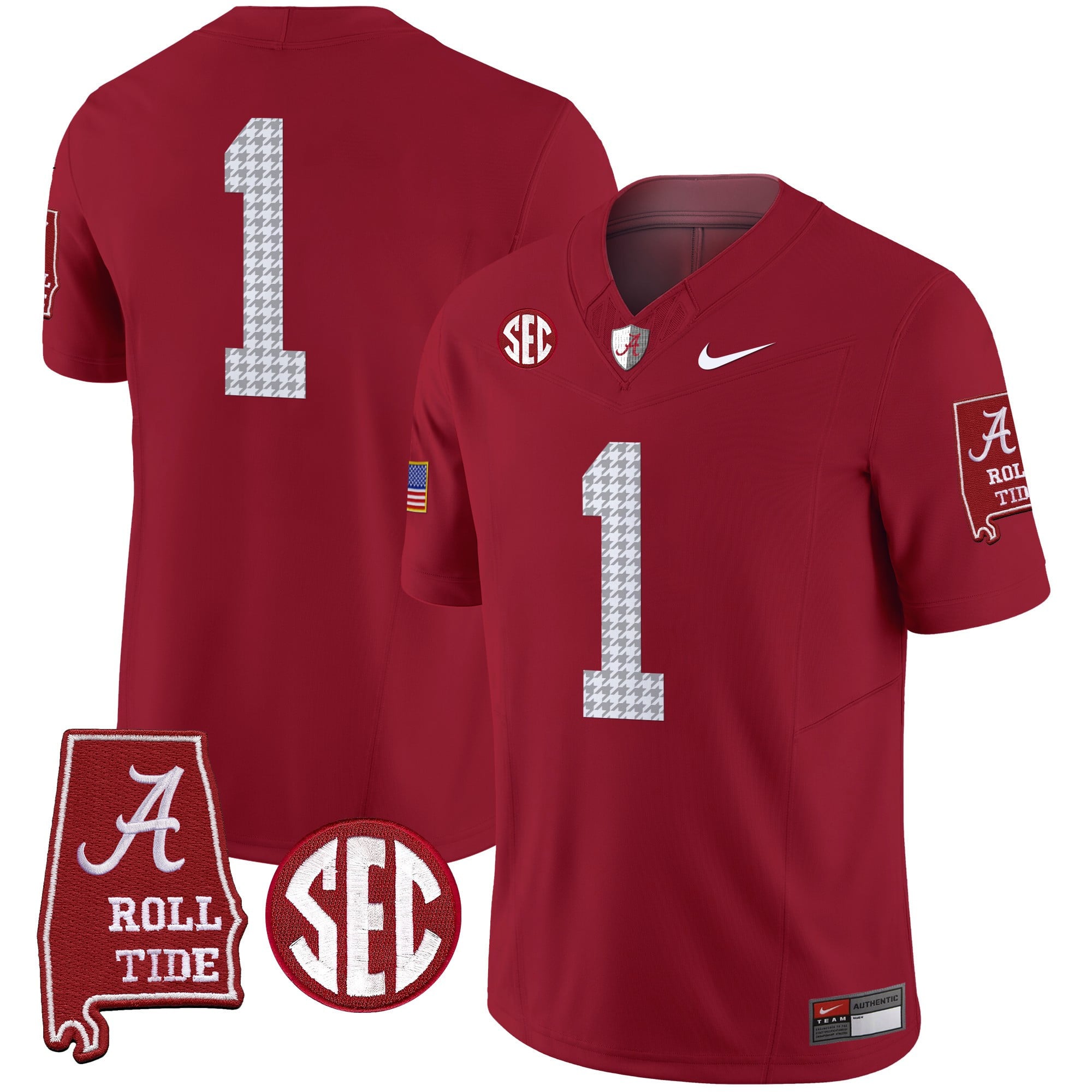 Men's Alabama Crimson Tide Pro Combat Vapor Limited Jersey - All Stitched