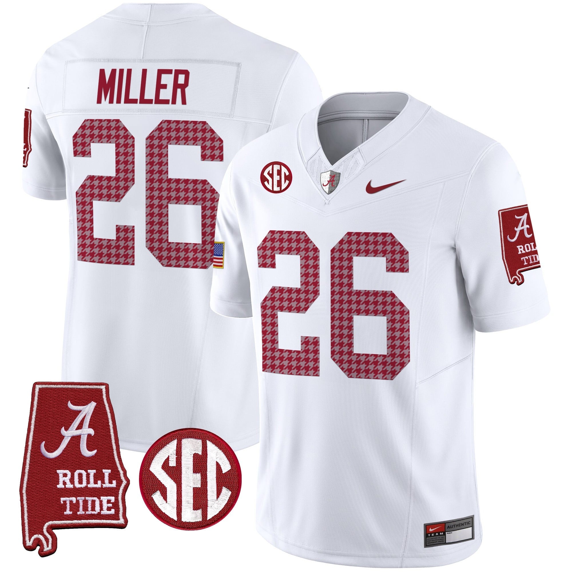 Men's Alabama Crimson Tide Pro Combat Vapor Limited Jersey - All Stitched