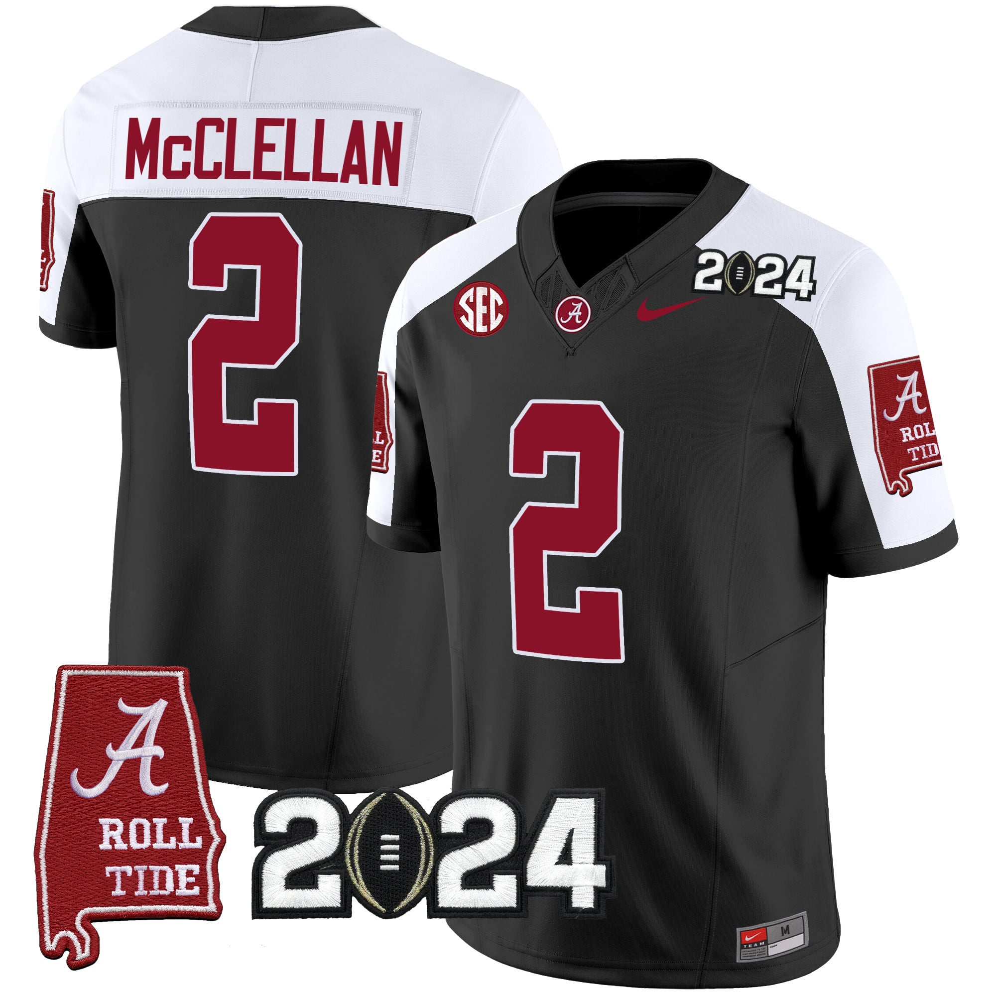 Men's Alabama Crimson Tide 2024 Vapor Limited Jersey - All Stitched