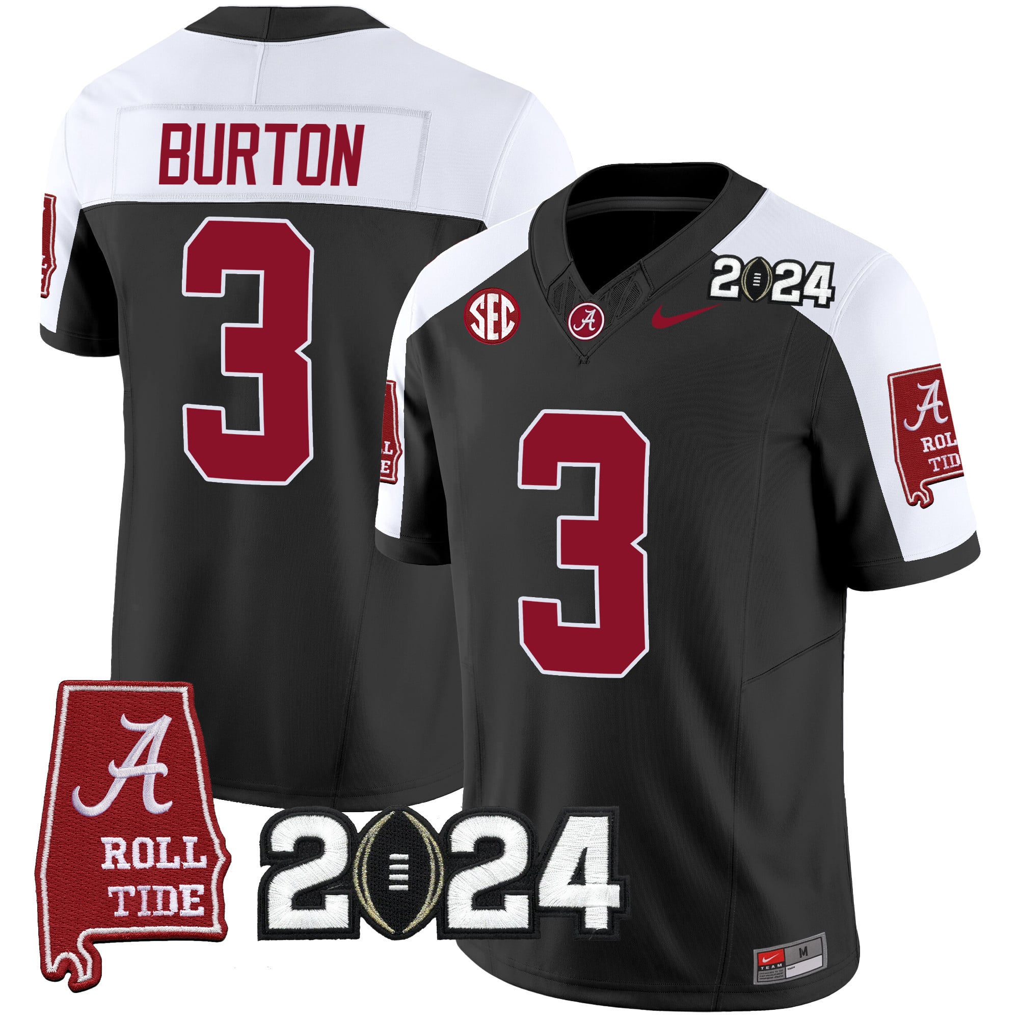 Men's Alabama Crimson Tide 2024 Vapor Limited Jersey - All Stitched