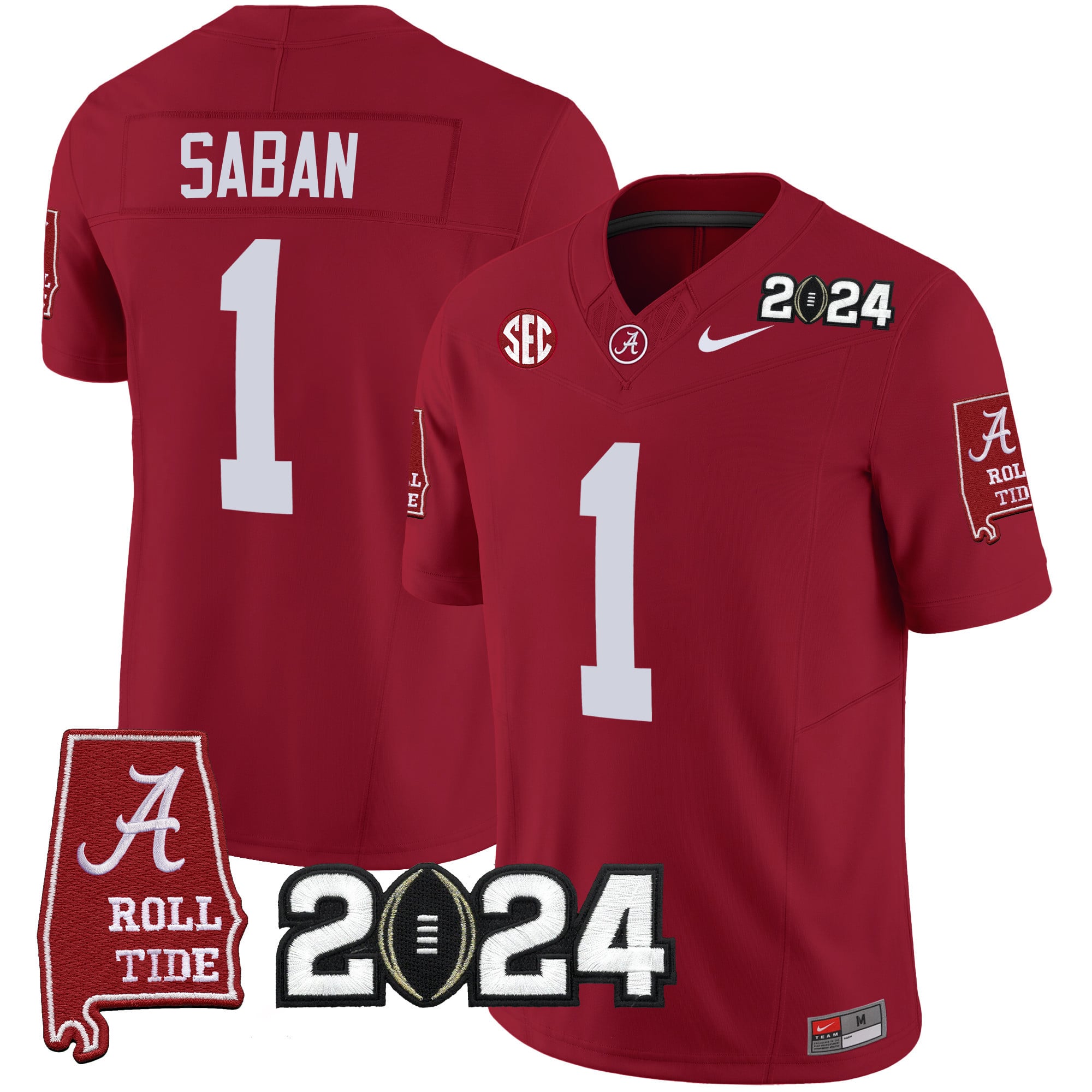 Men's Alabama Crimson Tide 2024 Vapor Limited Jersey - All Stitched