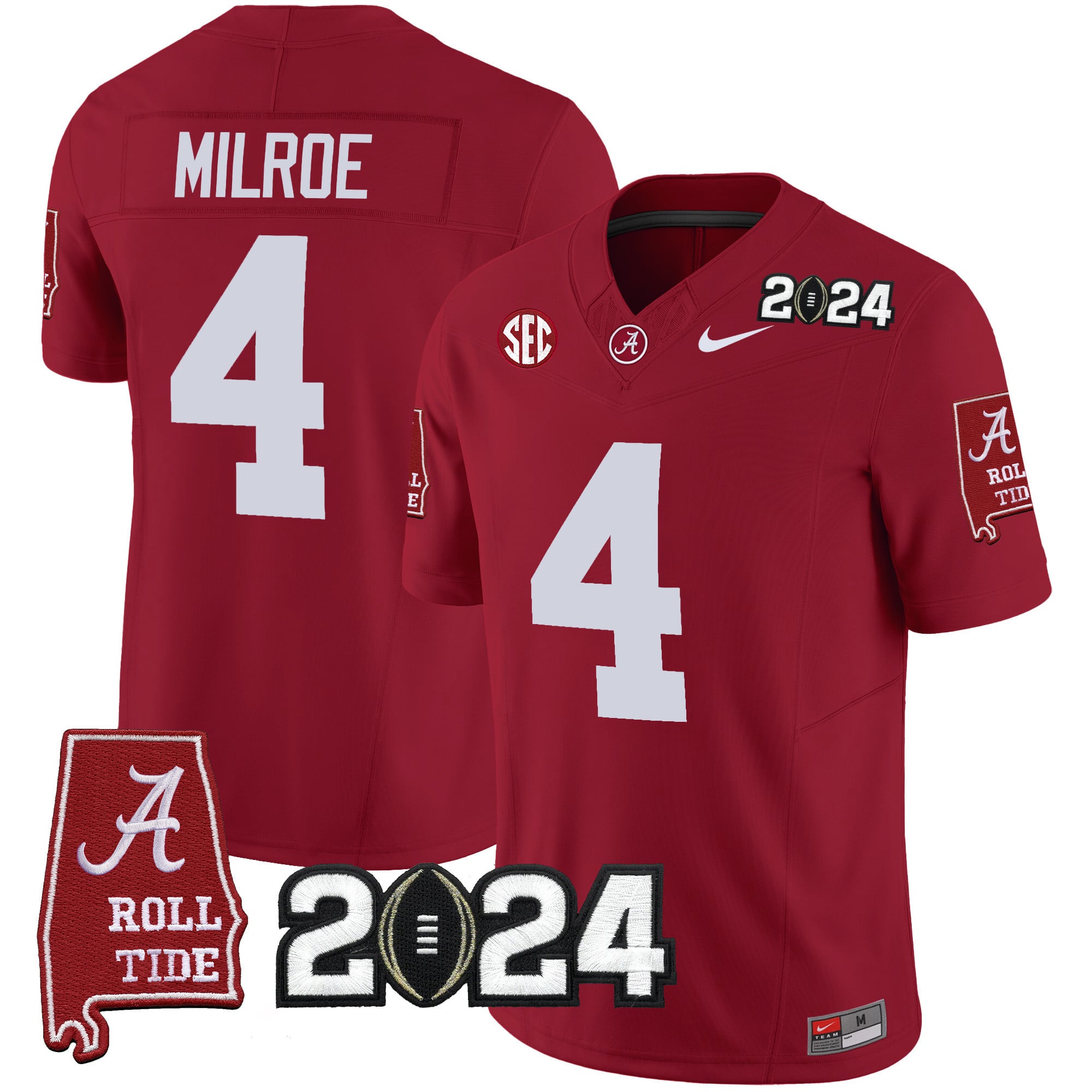 Men's Alabama Crimson Tide 2024 Vapor Limited Jersey - All Stitched