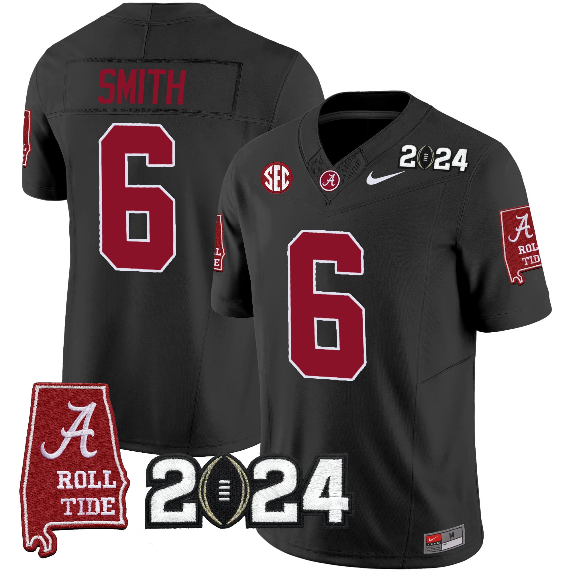 Men's Alabama Crimson Tide 2024 Vapor Limited Jersey - All Stitched