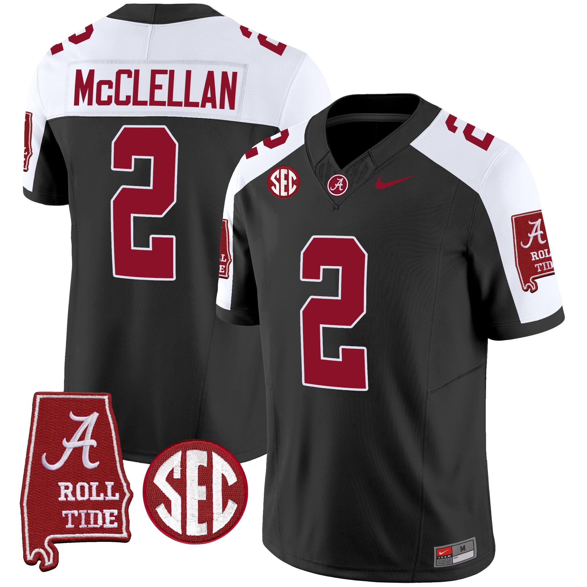 Men's Alabama Crimson Tide Vapor Limited Jersey V3 - Alabama Map - All Stitched