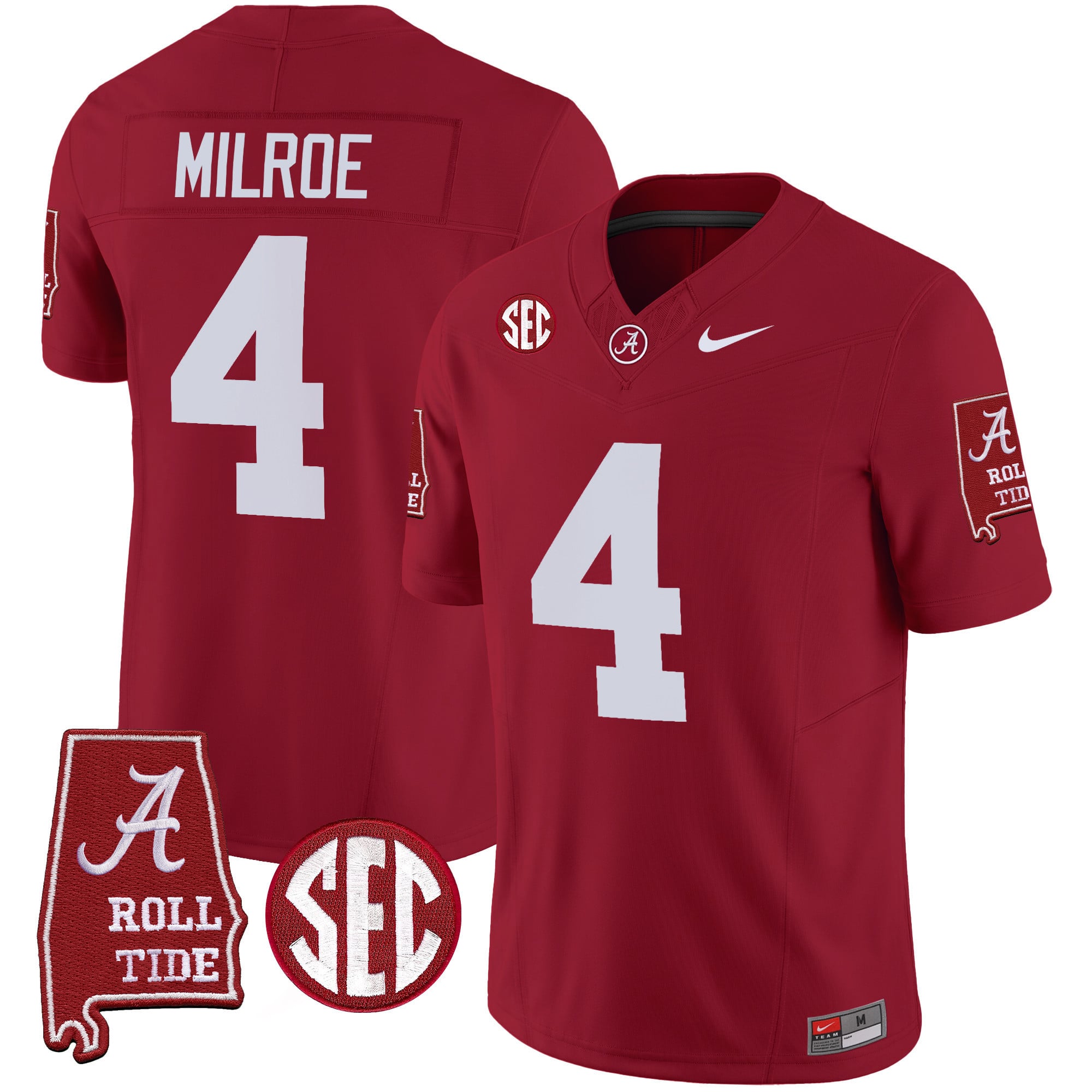 Men's Alabama Crimson Tide Vapor Limited Jersey V3 - Alabama Map - All Stitched