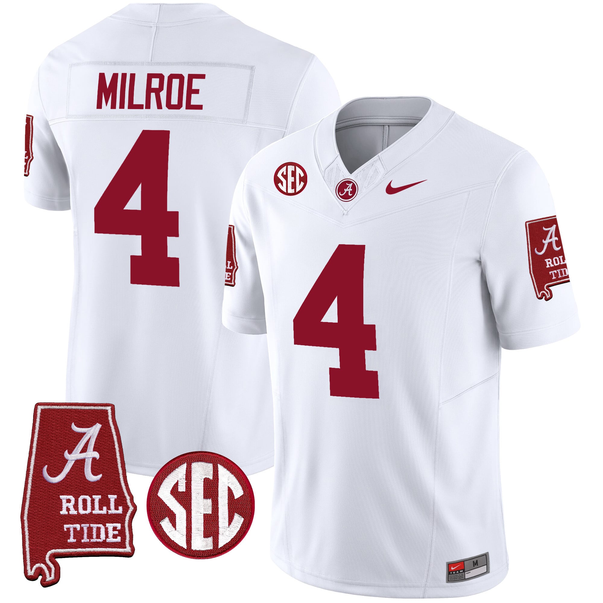Men's Alabama Crimson Tide Vapor Limited Jersey V3 - Alabama Map - All Stitched
