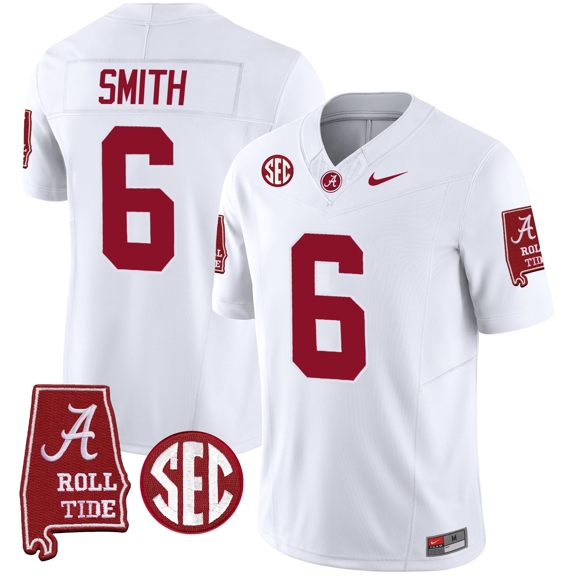 Men's Alabama Crimson Tide Vapor Limited Jersey V3 - Alabama Map - All Stitched