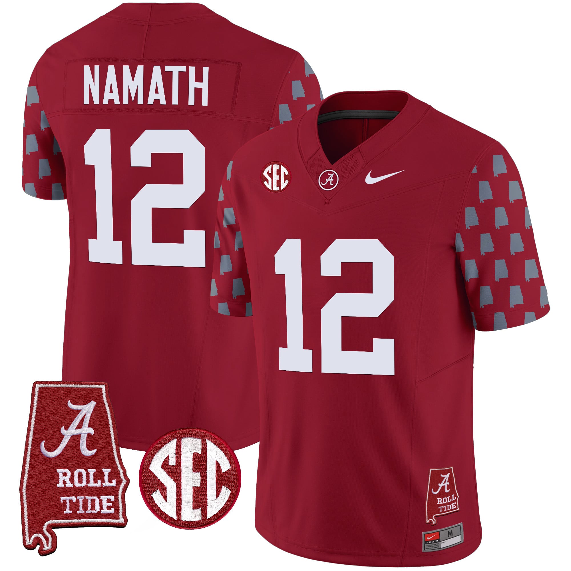 Men's Alabama Crimson Tide Vapor Limited Jersey - Alabama State Style - All Stitched
