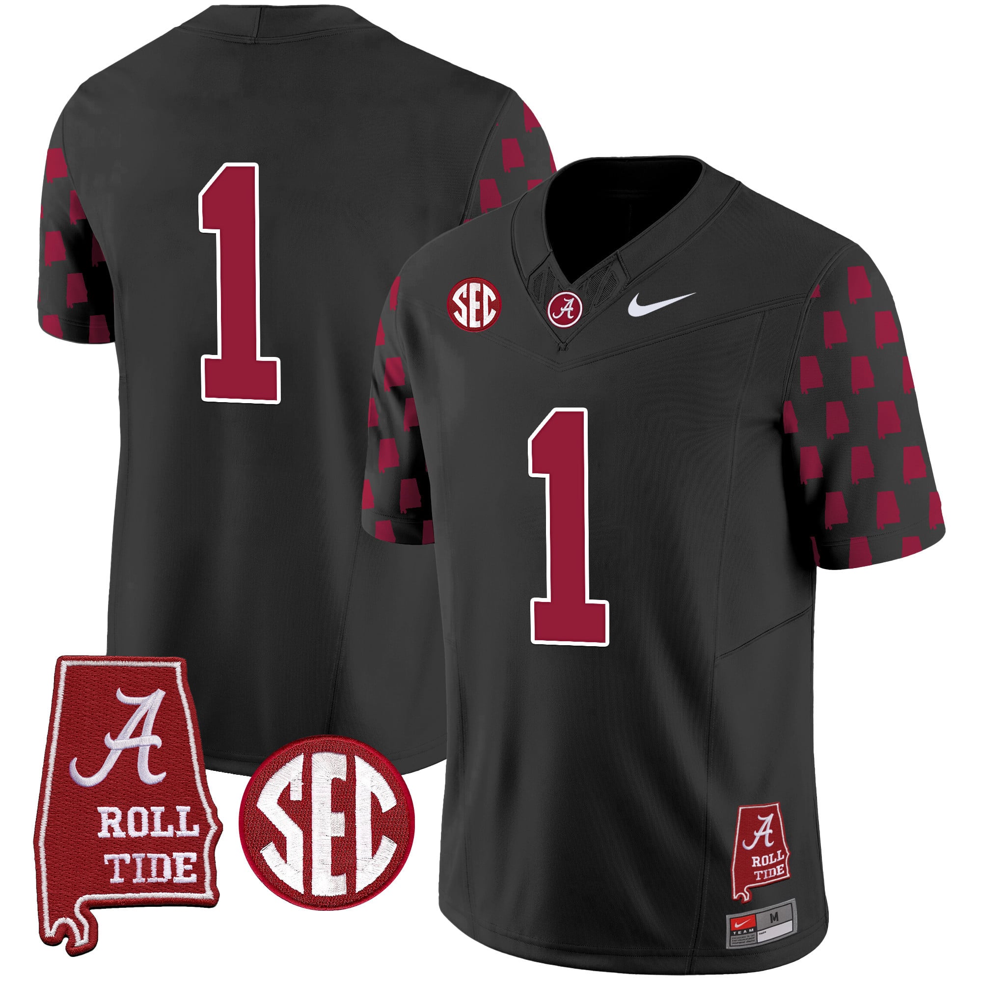 Men's Alabama Crimson Tide Vapor Limited Jersey - Alabama State Style - All Stitched