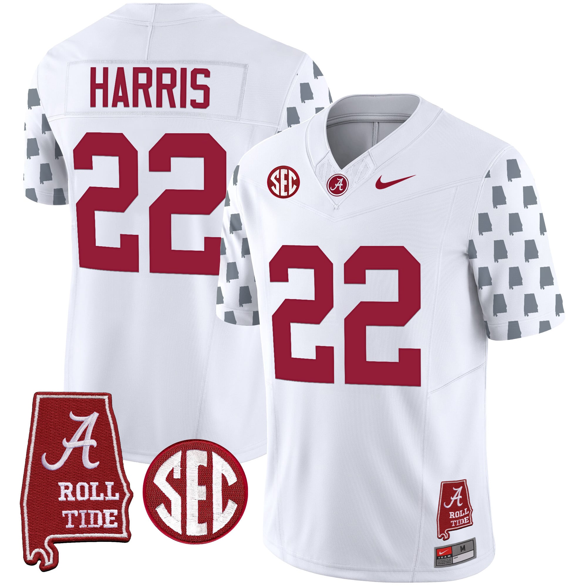 Men's Alabama Crimson Tide Vapor Limited Jersey - Alabama State Style - All Stitched