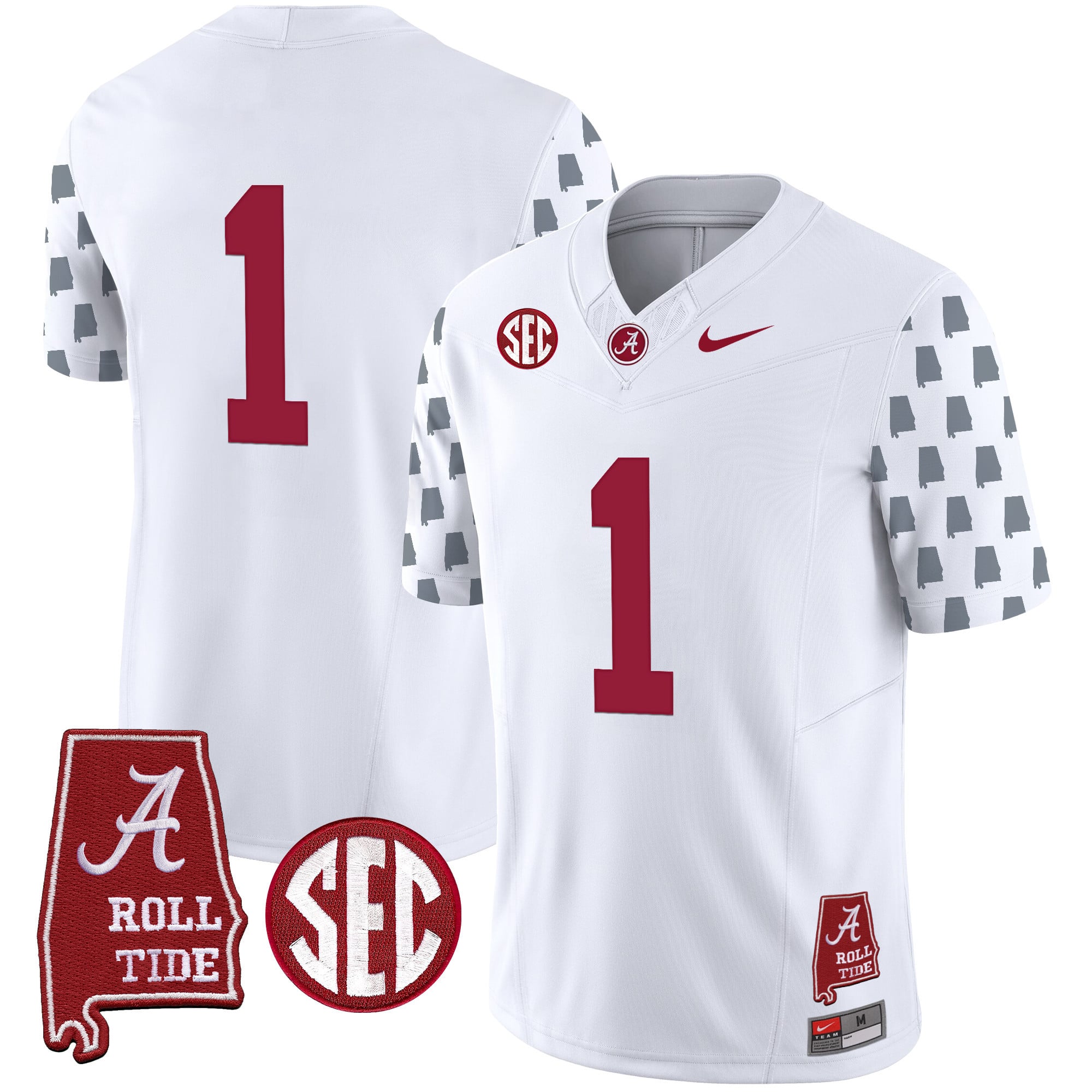 Men's Alabama Crimson Tide Vapor Limited Jersey - Alabama State Style - All Stitched