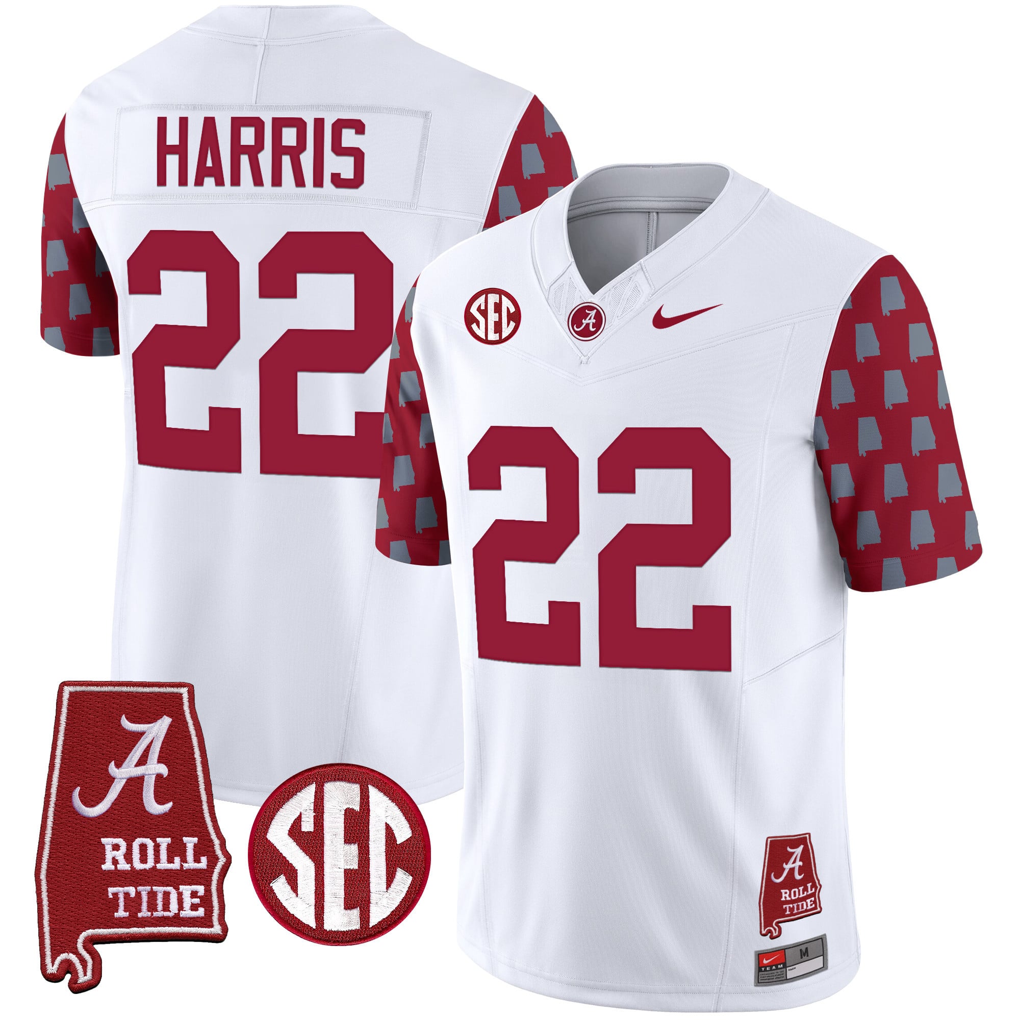 Men's Alabama Crimson Tide Vapor Limited Jersey - Alabama State Style - All Stitched