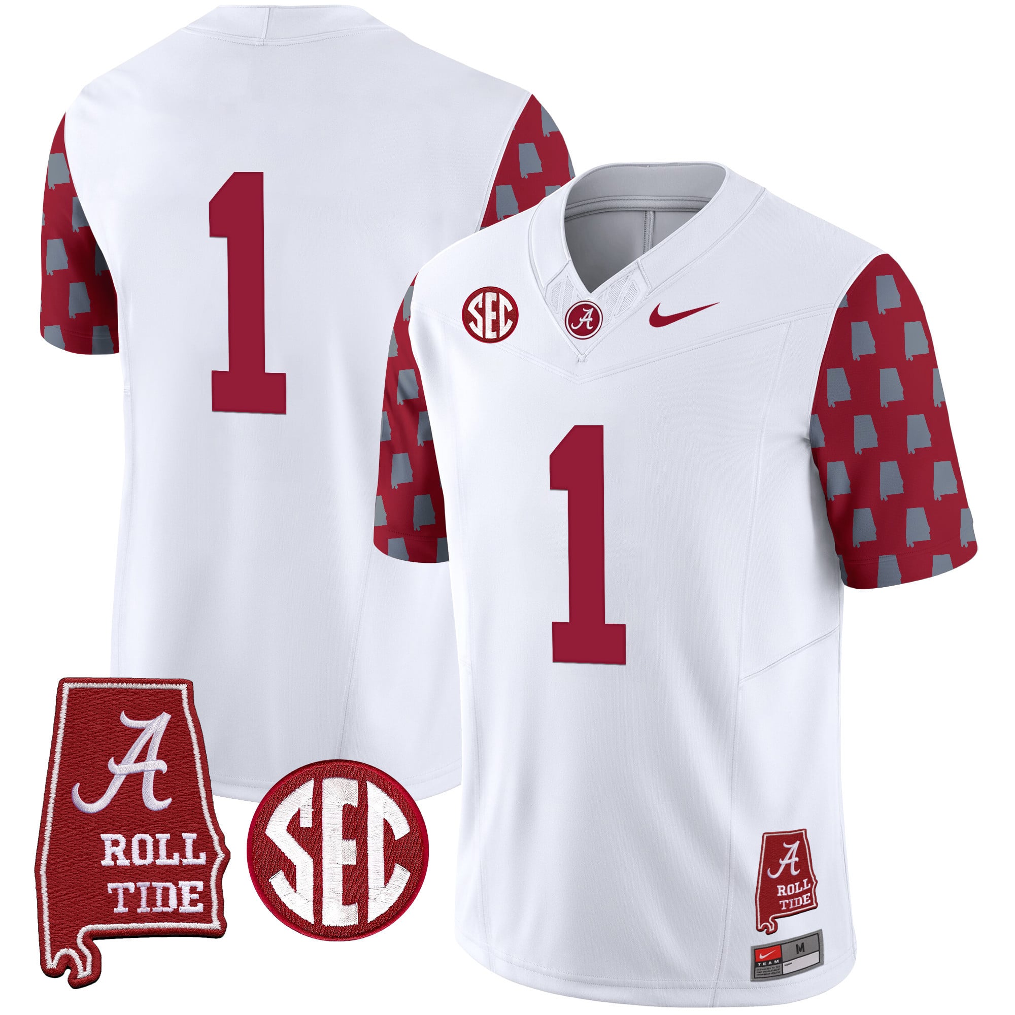 Men's Alabama Crimson Tide Vapor Limited Jersey - Alabama State Style - All Stitched