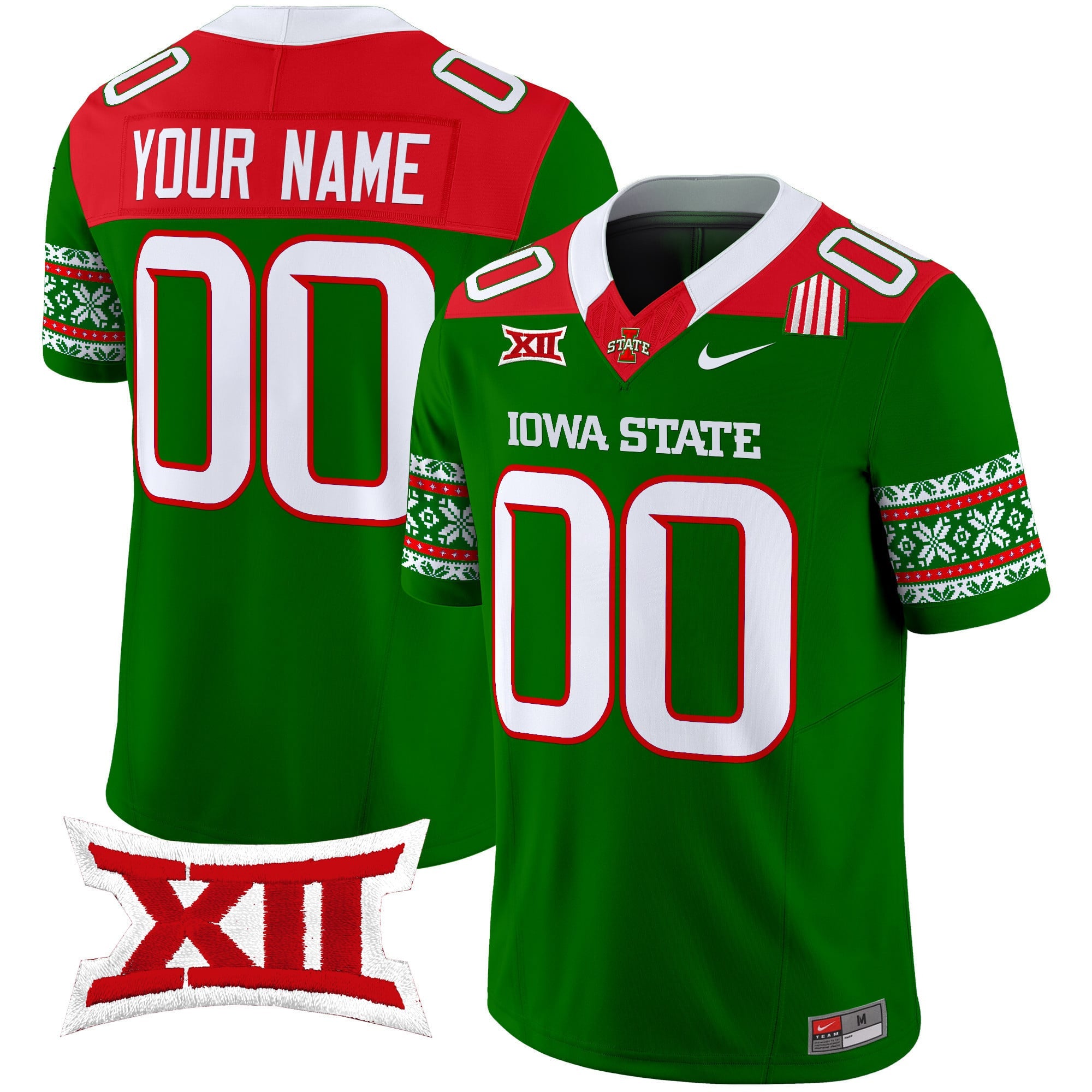 Iowa State Cyclones 2024 Christmas Vapor Limited Custom Jersey - All Stitched